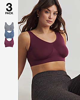 Pretty Secrets 3 Pack Plain Comfort Tops