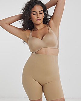 MAGISCULPT Medium Control Smoothing Shapewear Thigh Shaper Almond