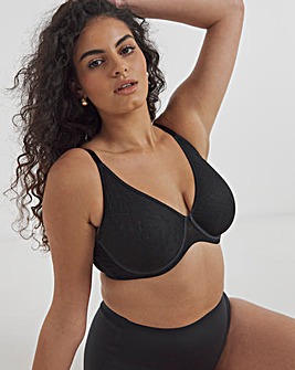 MAGISCULPT Smoothing Moulded Lace Full Cup Bra B-F Black