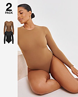 MAGISCULPT Light Control 2 Pack Smoothing Long Sleeve Bodysuits