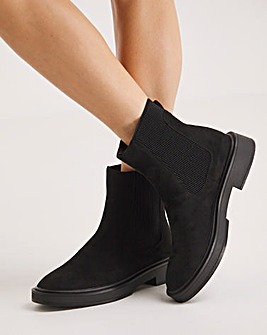Lucca Classic Chelsea Ankle Boots Wide E Fit