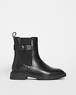 Andria Leather Chelsea Ankle Boots Wide Fit