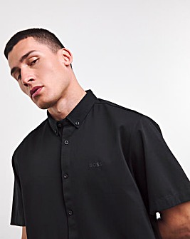 BOSS Motion Short Sleeve Black Shirt