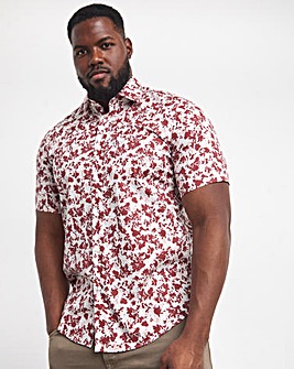 BOSS Floral Printed Short Sleeve Shirt