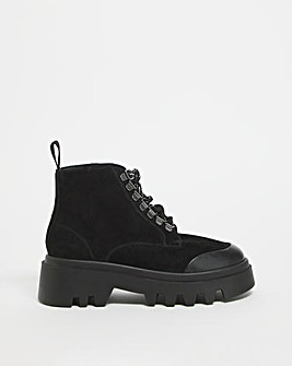 Chunky Hiker Ankle Boots Wide