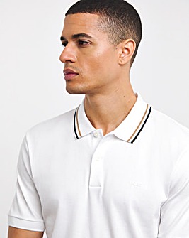 BOSS Tipped Collar Short Sleeve Polo