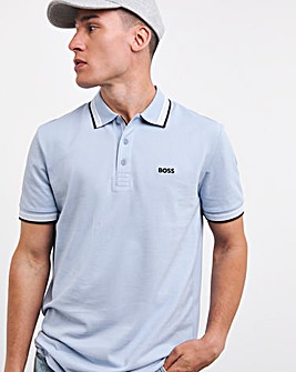 BOSS Paddy Pale Blue Short Sleeve Polo