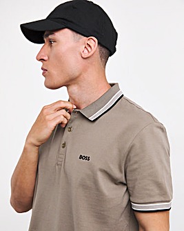 BOSS Paddy Light Khaki Short Sleeve Polo