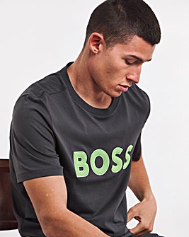 BOSS Raised Logo Charcoal T-shirt