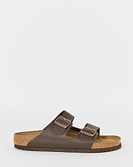 Birkenstock Classic Smooth Leather Arizona Sandals - Dark Brown