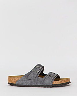 Birkenstock Classic Suede Arizona Sandals - Charcoal