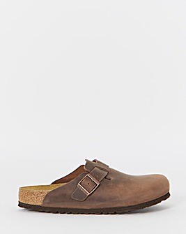 Birkenstock Classic Oiled Leather Boston Clogs - Habanna