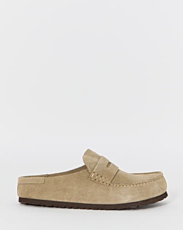 Birkenstock Classic Suede Naples Loafer - Taupe