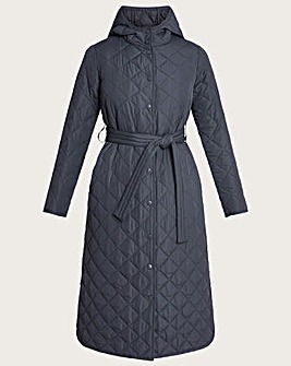 Monsoon Quinn Quilted Longline Coat