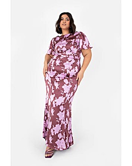 Anaya With Love Purple Floral Maxi Dress