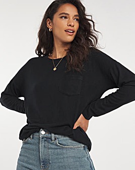 Black Soft Touch Long Sleeved Top