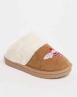 Ramona Bee Embroided Mule Wide Fit