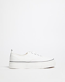 Stitch Detail Chunky Plimsole Wide Fit