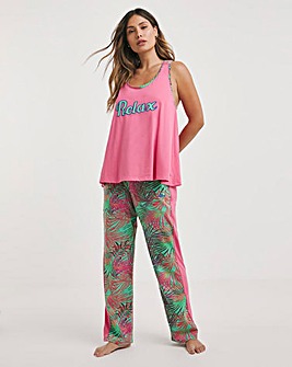 Joe Browns Palm Print Pyjama Set