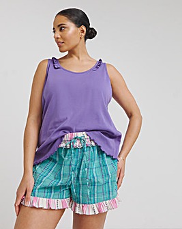 Joe Browns Woven Check Short Pyjama Set