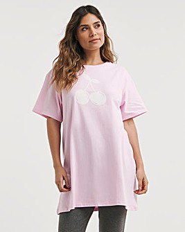 Boux Avenue Cotton Jersey Cherry Sleep Tee