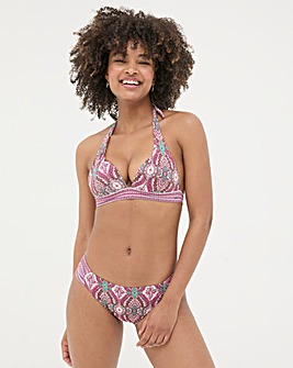 Fatface Cody Detail Paisley Bikini Bottom