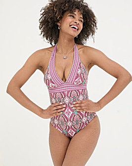 Fatface Cody Detail Paisley Swimsuit