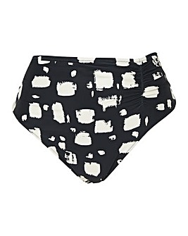 Panache Midi Gather Bikini Pant Black Sand