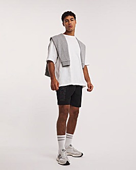 Linen Mix Elasticated Cargo Short