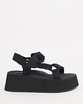 Bow Tie Chunky Sandals Wide Fit
