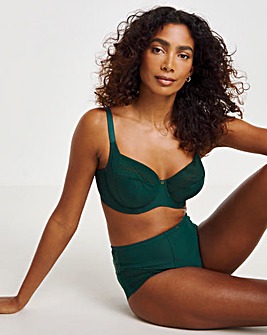 Panache Serene Full Cup Wired Bra Dark Green