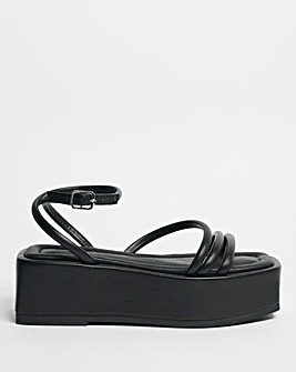 Mercy Strappy Chunky Sandals ExWide Fit