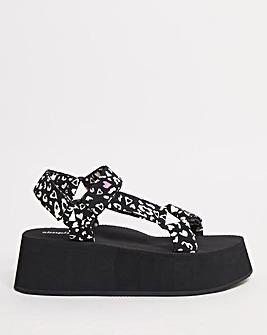 RIRI Buckle Active Chunky Sandals Wide Fit