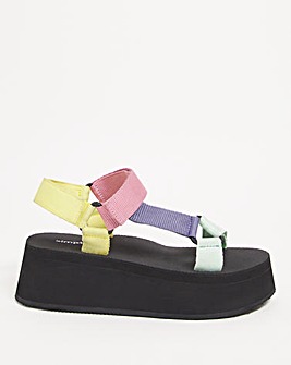 RIRI Buckle Active Chunky Sandals Wide Fit