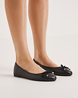Selena Classic Flat Ballerina Shoes Wide Fit Simply Comfort