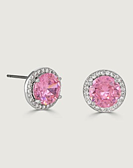 Buckley London The Carat Collection - Pink Halo Earrings