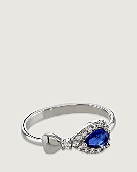 Buckley London Sapphire Heart Ring