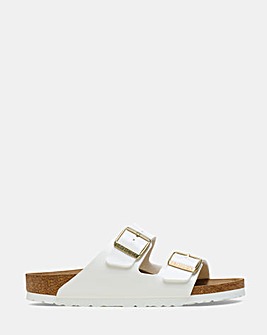 Birkenstock Arizona White Patent Sandals - Standard Fit (D)