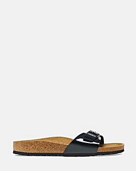 Birkenstock Madrid Black Patent Sandals - Standard Fit (D)