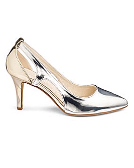Heavenly Soles Chop Out Court Shoes Wide E Fit