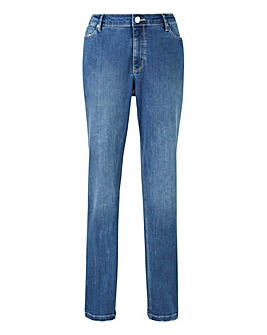 Blue Sadie Slim Leg Jeans Short Length