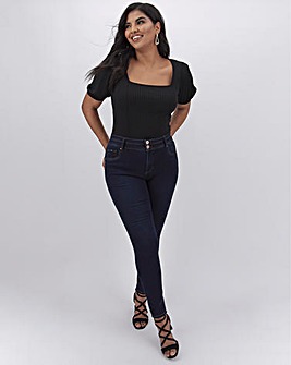 Premium Shape & Sculpt Indigo Skinny Jeans Long Length