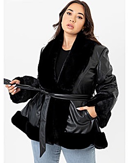 Lovedrobe Black Faux Leather Jacket
