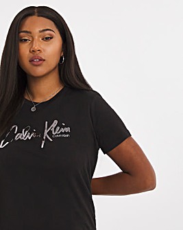 Calvin Klein Metallic Logo T-Shirt