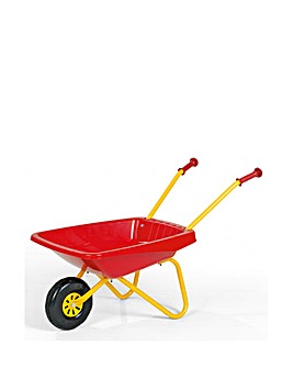 Child's Red and Yellow Metal & Plastic Wheelbarrow