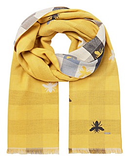 Joules Farnsley Bee Detail Scarf
