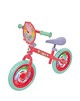 Peppa Pig 12 Inch Balance Bike with Light Up Wheels