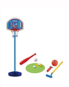 Solex 3 in 1 Combo Basketball, Baseball & Golf