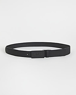 BOSS Icon Tonal Plaque Leather Belt