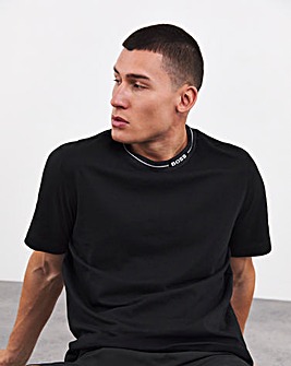 BOSS Logo Neckline Black T-shirt